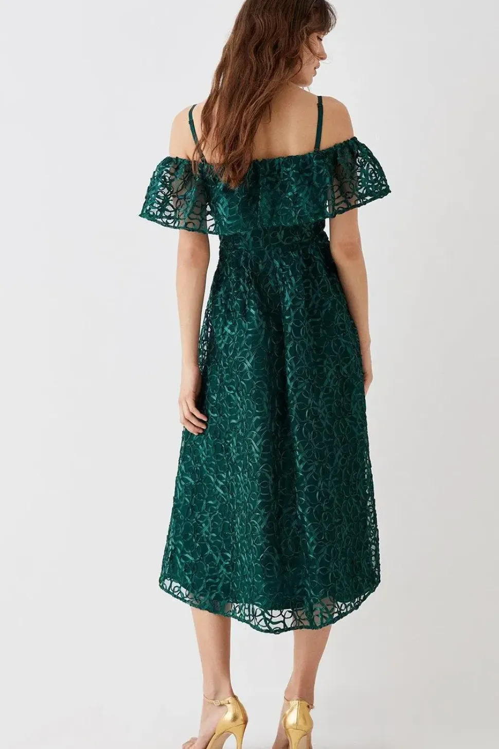 Bardot Overlayer Midi Dress