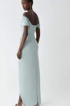 Bardot Slinky Jersey Bridesmaids Maxi Dress