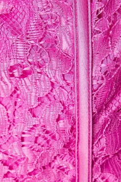 Bardot Twist Lace Midi Dress