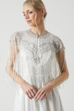 Baroque Embellished Bridal Cape