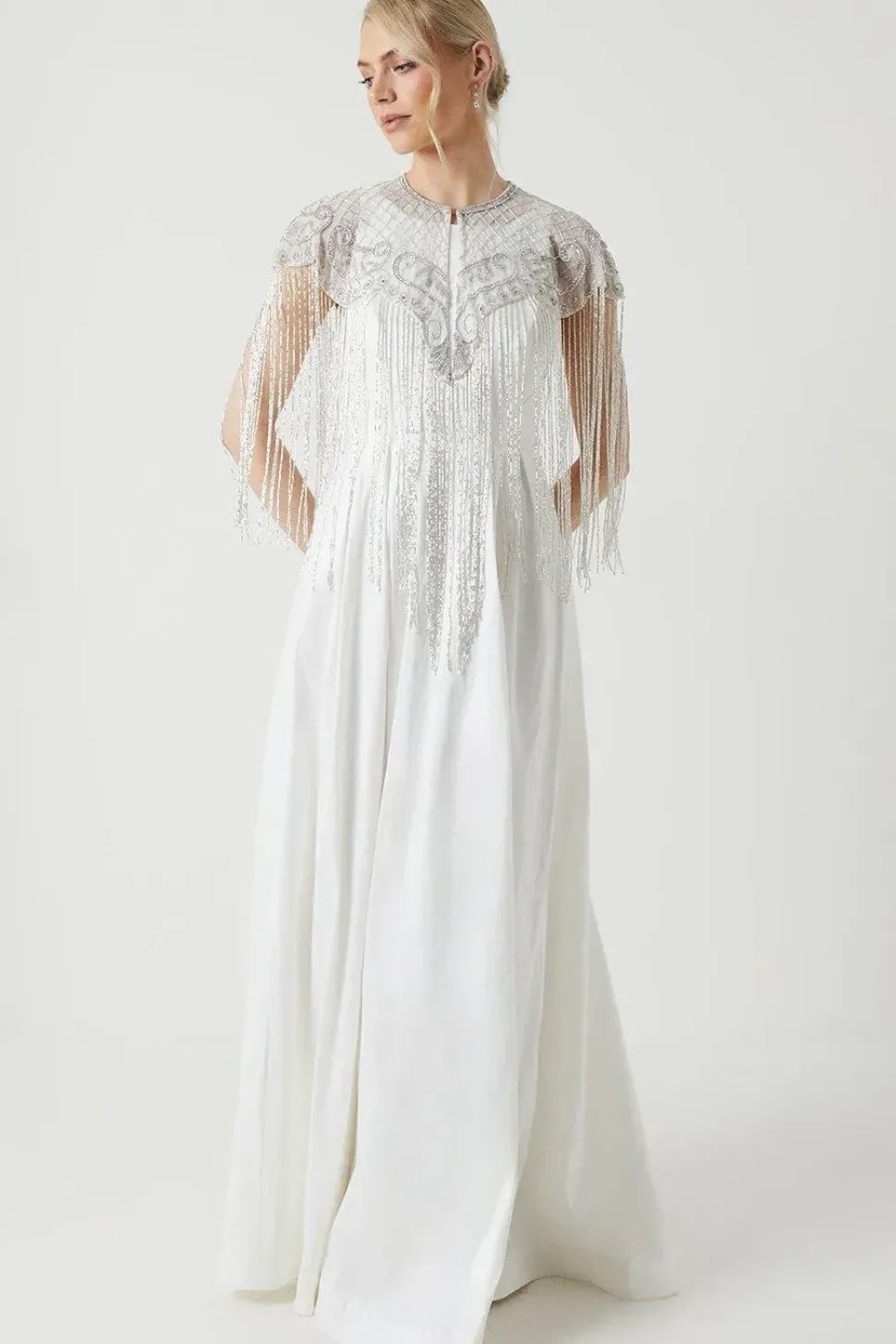Baroque Embellished Bridal Cape