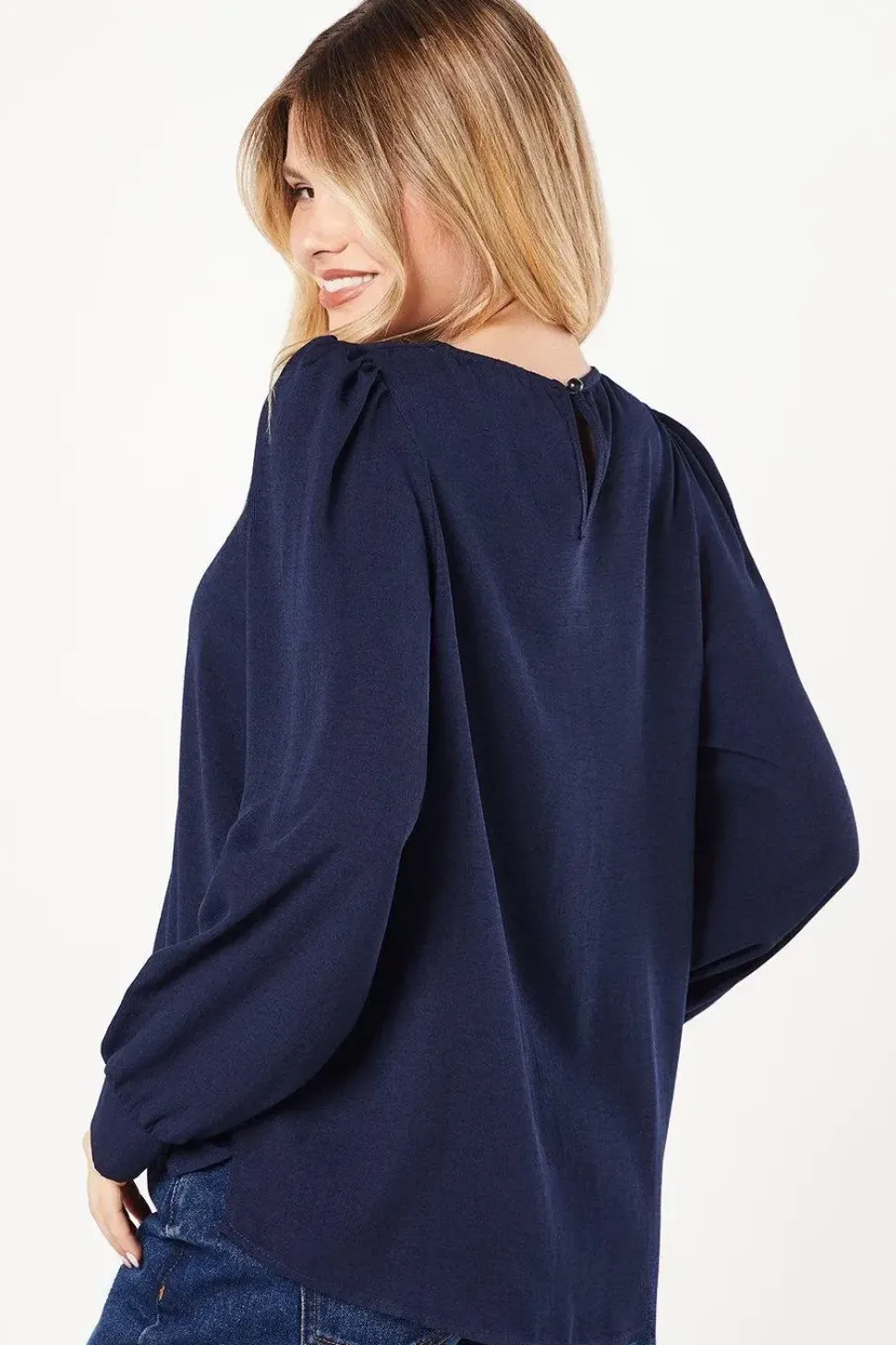 Bar Trim Overhead Blouse