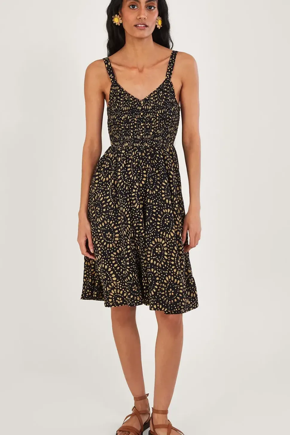 Batik Print Knee Length Sundress