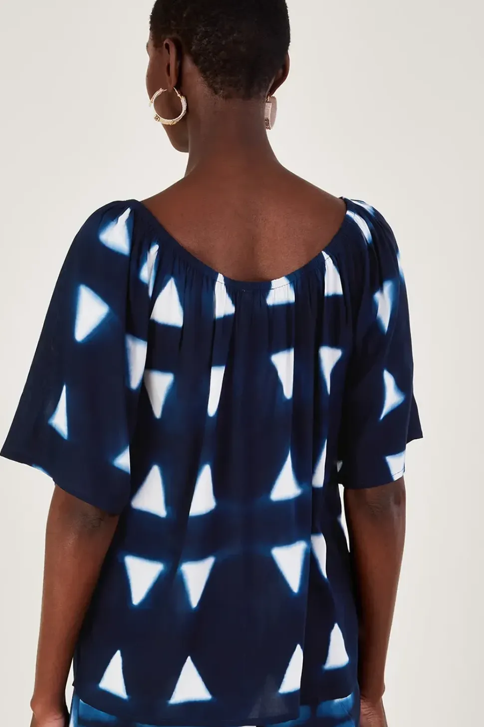 Batik Triangle Top