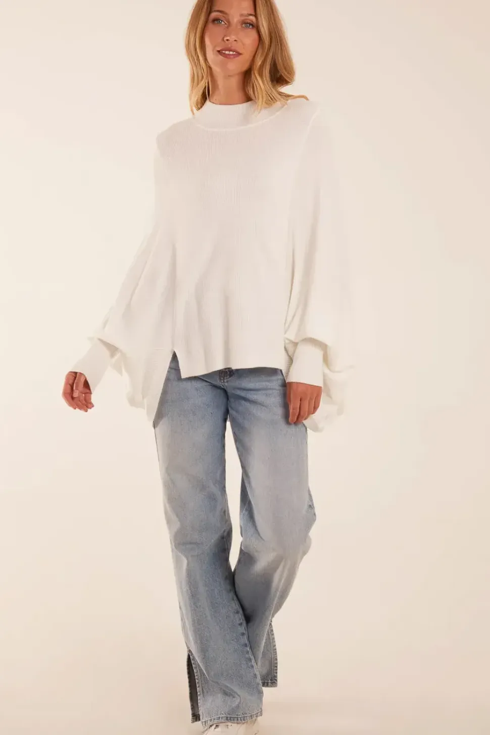 Batwing High Neck Jumper