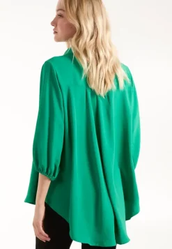 Batwing Shirt With 3/4 Sleeve