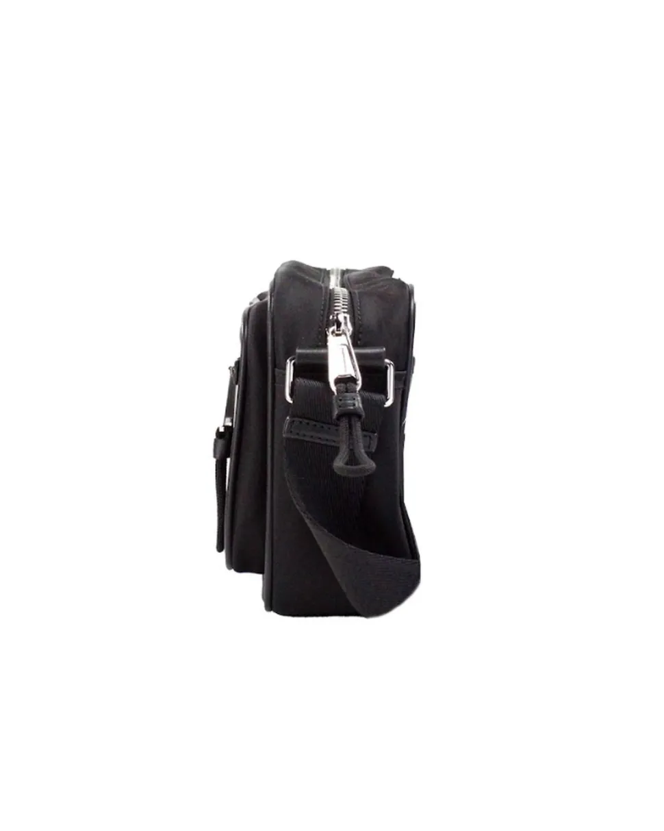 B Banner Nylon Crossbody Bag Black
