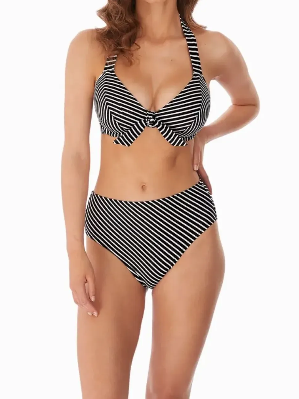 Beach Hut Bandless Halter Bikini Top