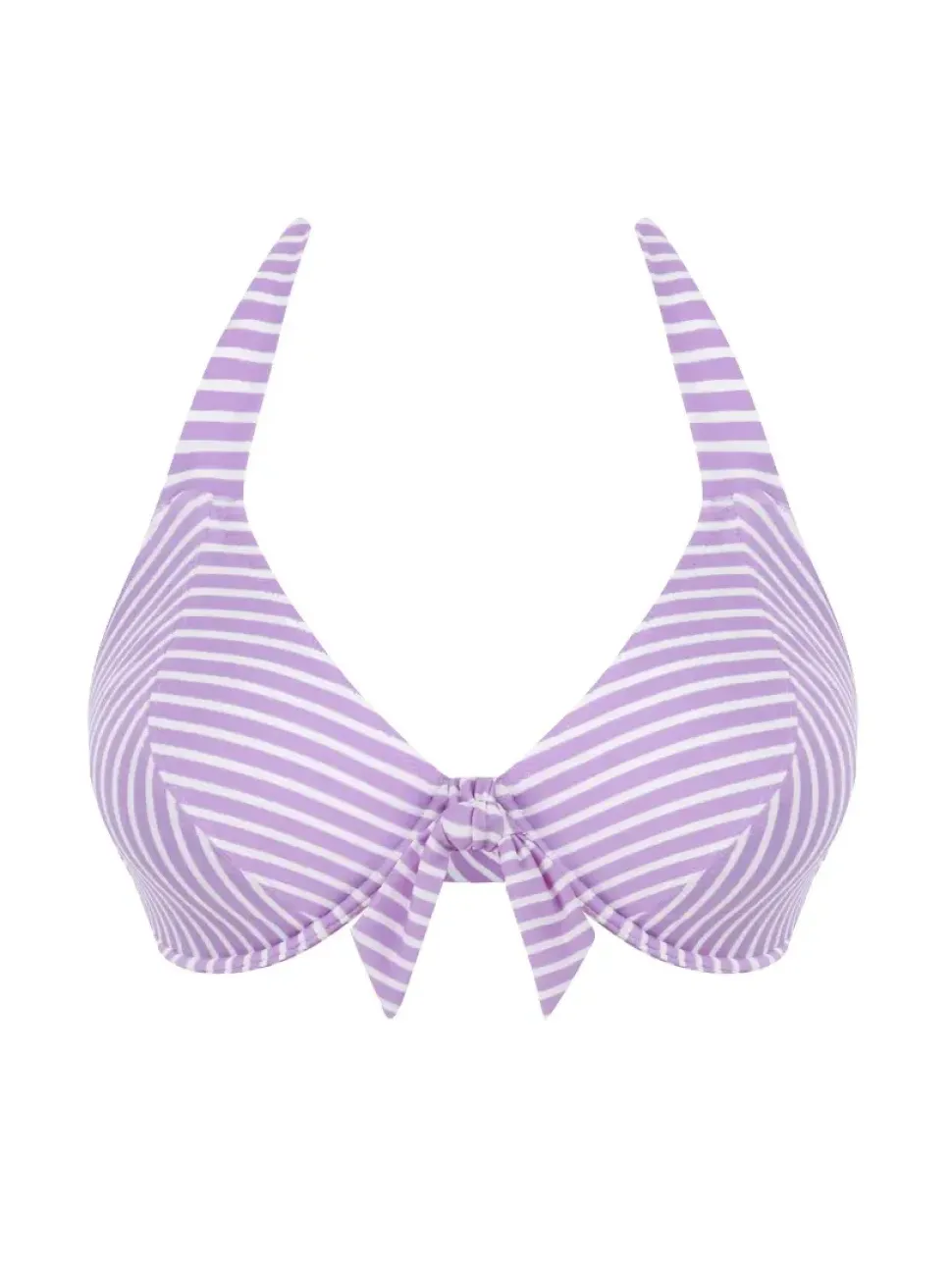 Beach Hut Bandless Halter Bikini Top Cassis