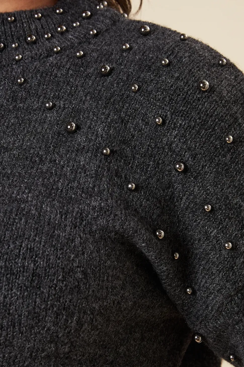 Beaded Shoulder Jumper