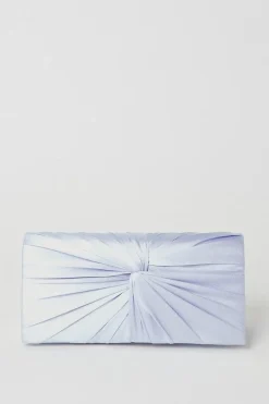 Beauty Twist Front Satin Clutch Bag