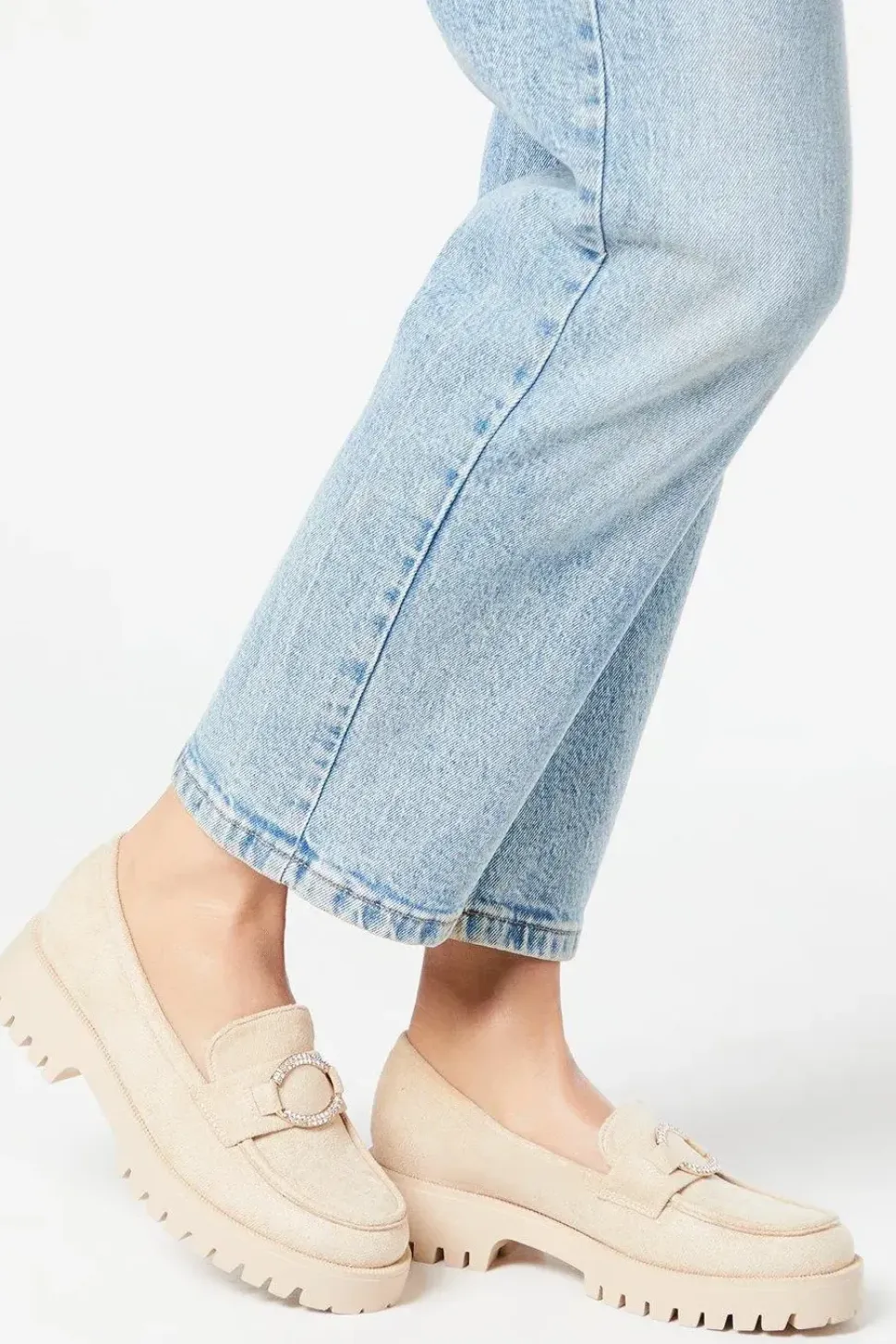 Becca Metal Ring Detail Chunky Loafers