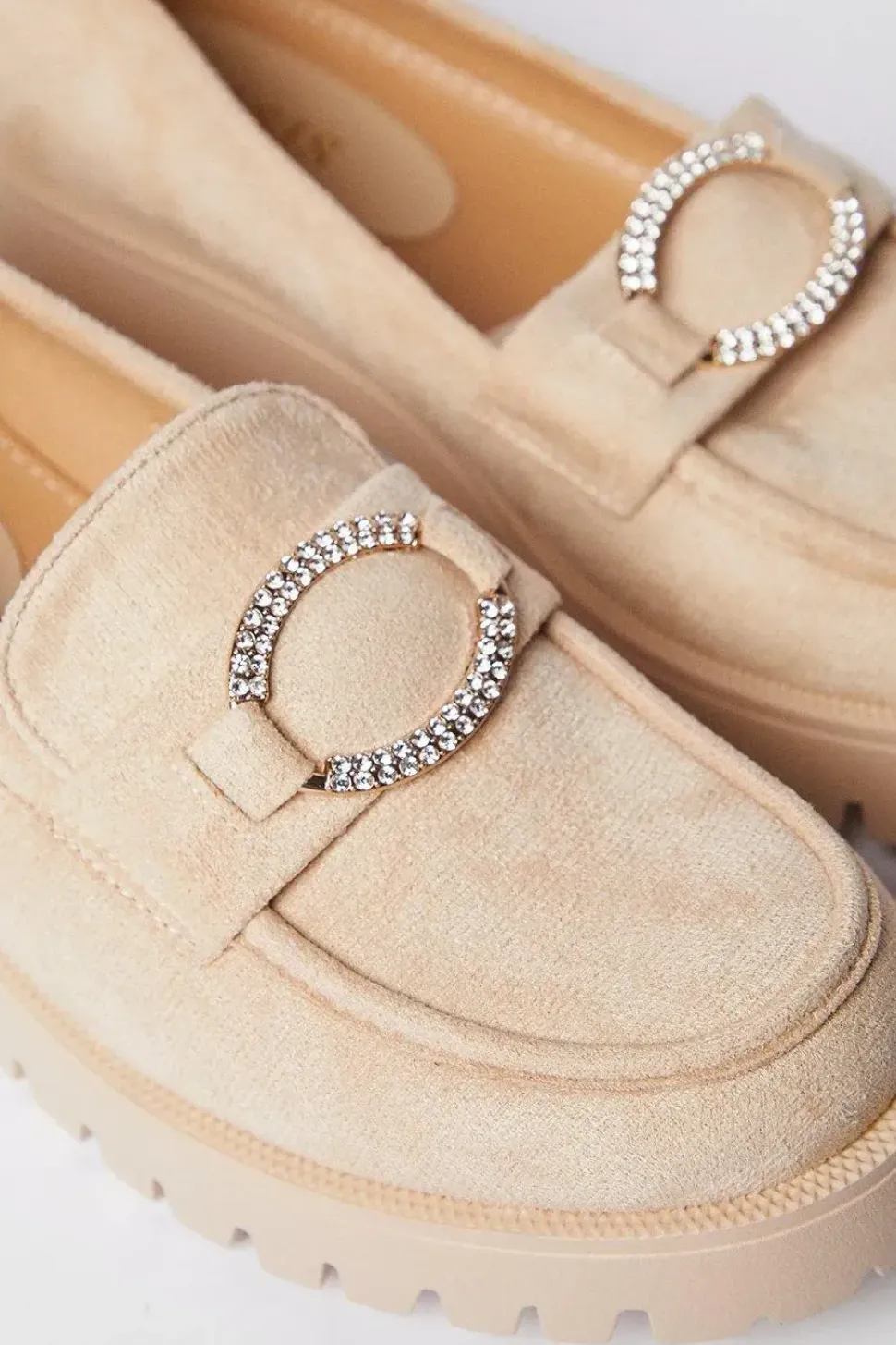 Becca Metal Ring Detail Chunky Loafers