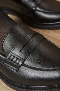 Beech Faux Leather Penny Loafers
