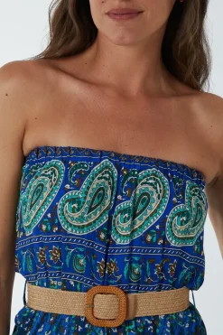 Belted Bandeau Jumpsuit