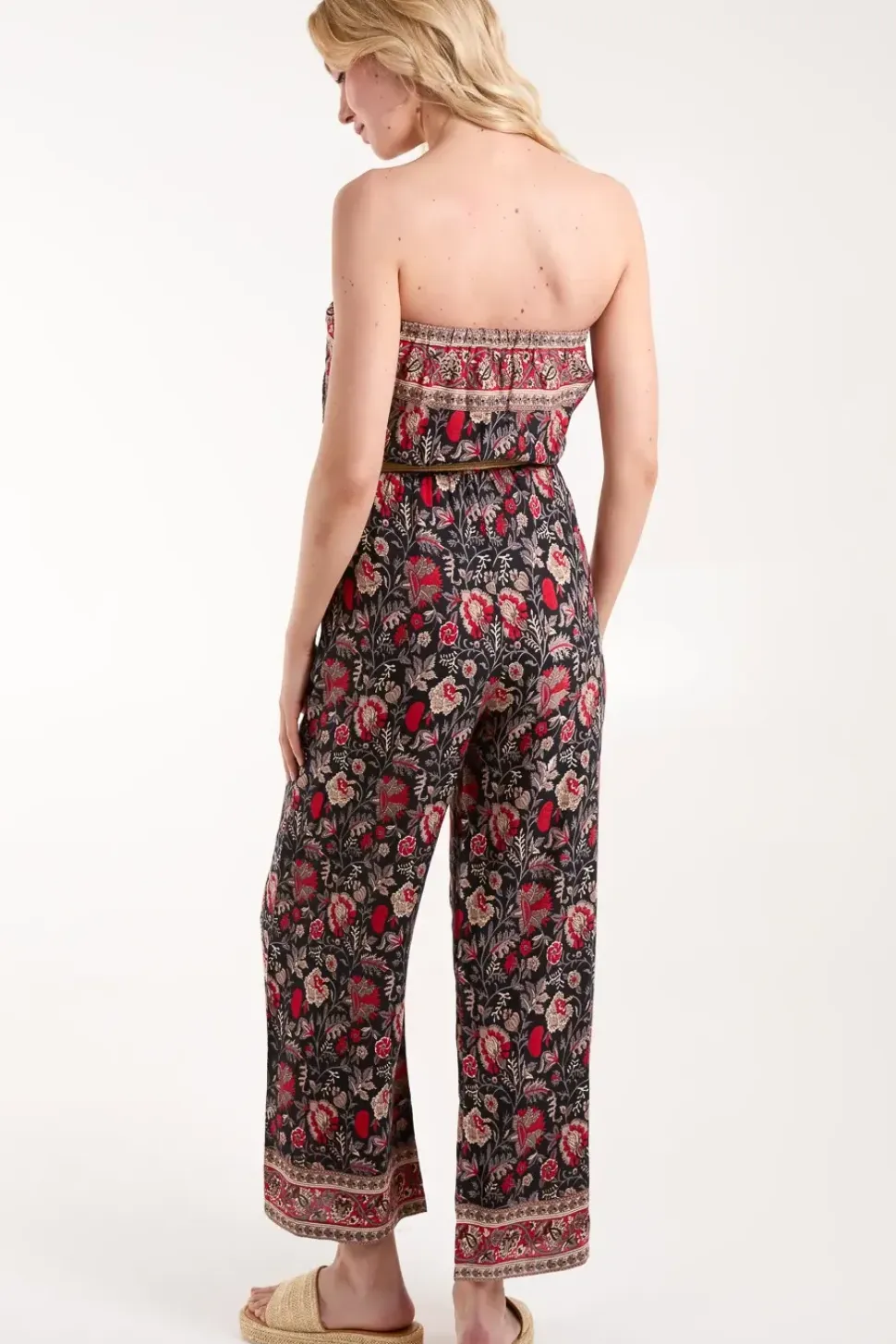 Belted Bandeau Jumpsuit