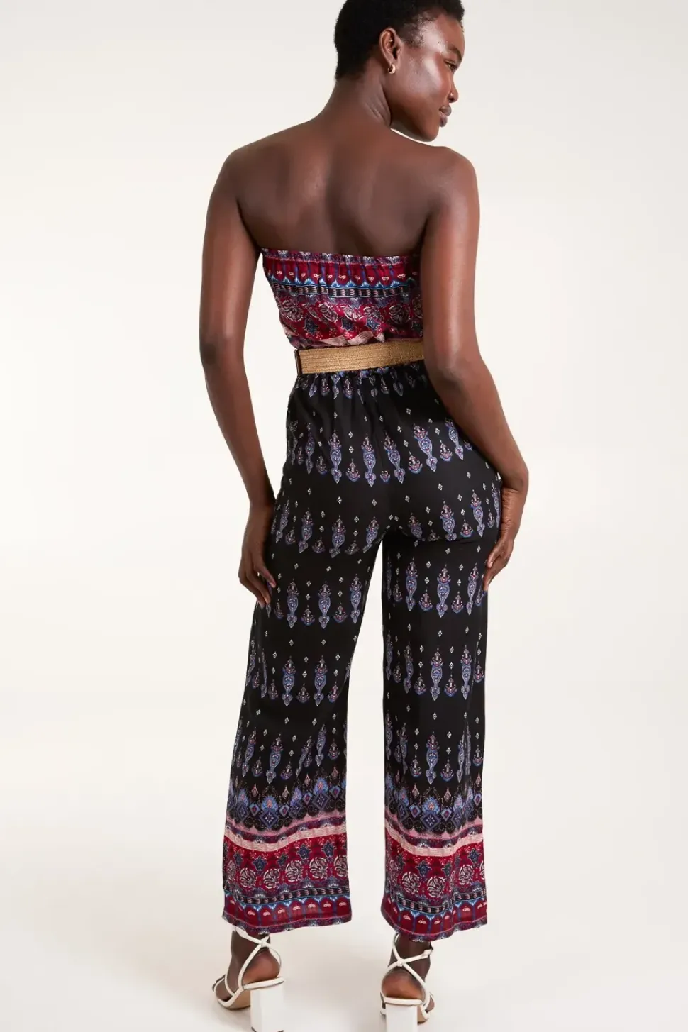 Belted Bandeau Jumpsuit