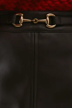 Belted Five Pocket Mini Skirt