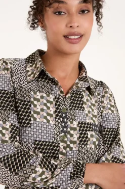 Belted Mini Shirt Dress