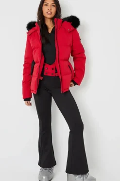 Belted Padded Ski Jacket