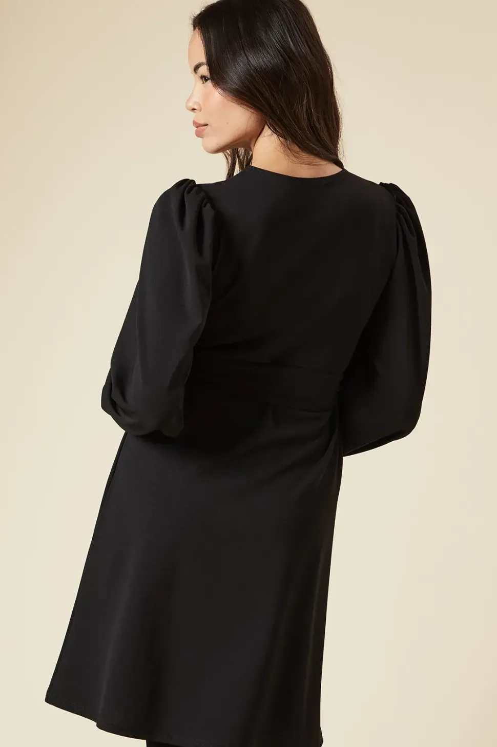 Belted Scuba Shift Mini Dress
