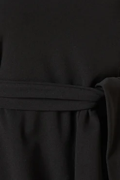 Belted Scuba Shift Mini Dress