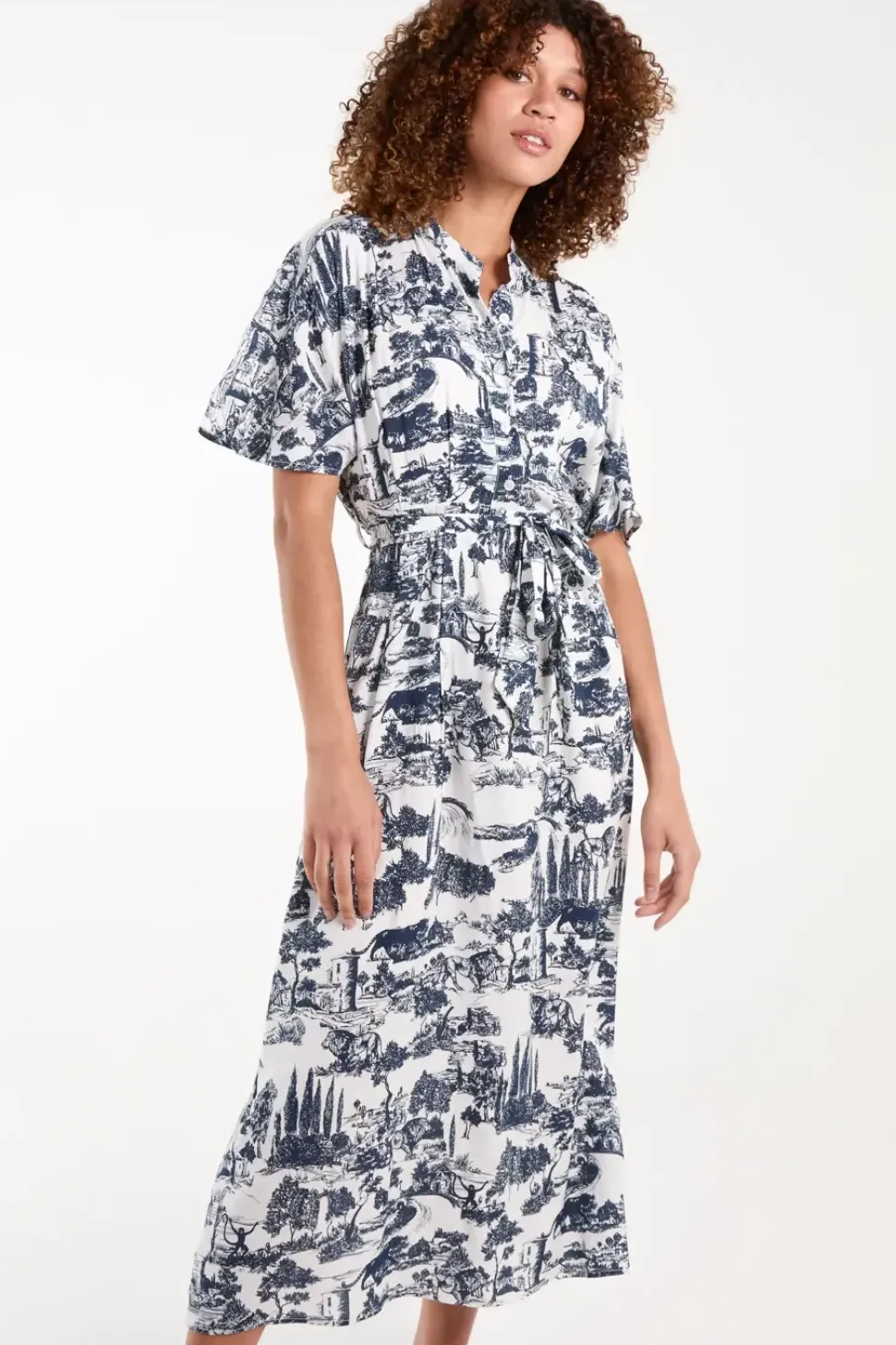 Belted Shirt Dress