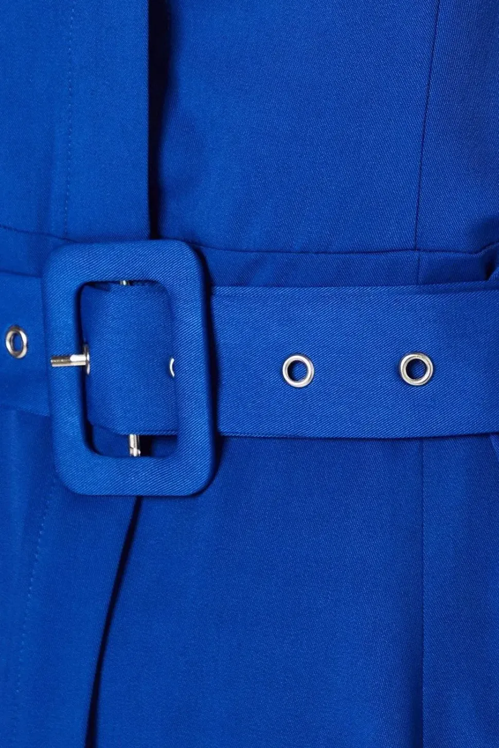 Belted Structured Crepe Shirt Dress