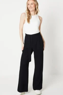 Belted Wide Leg Trouser