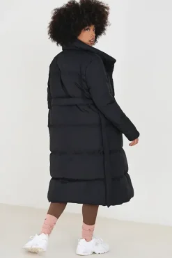 Belted Wrap Puffer Jacket