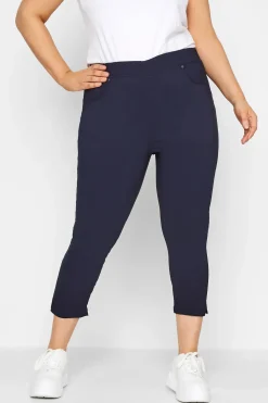 Bengaline Cropped Pull On Trousers