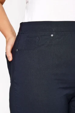Bengaline Cropped Pull On Trousers