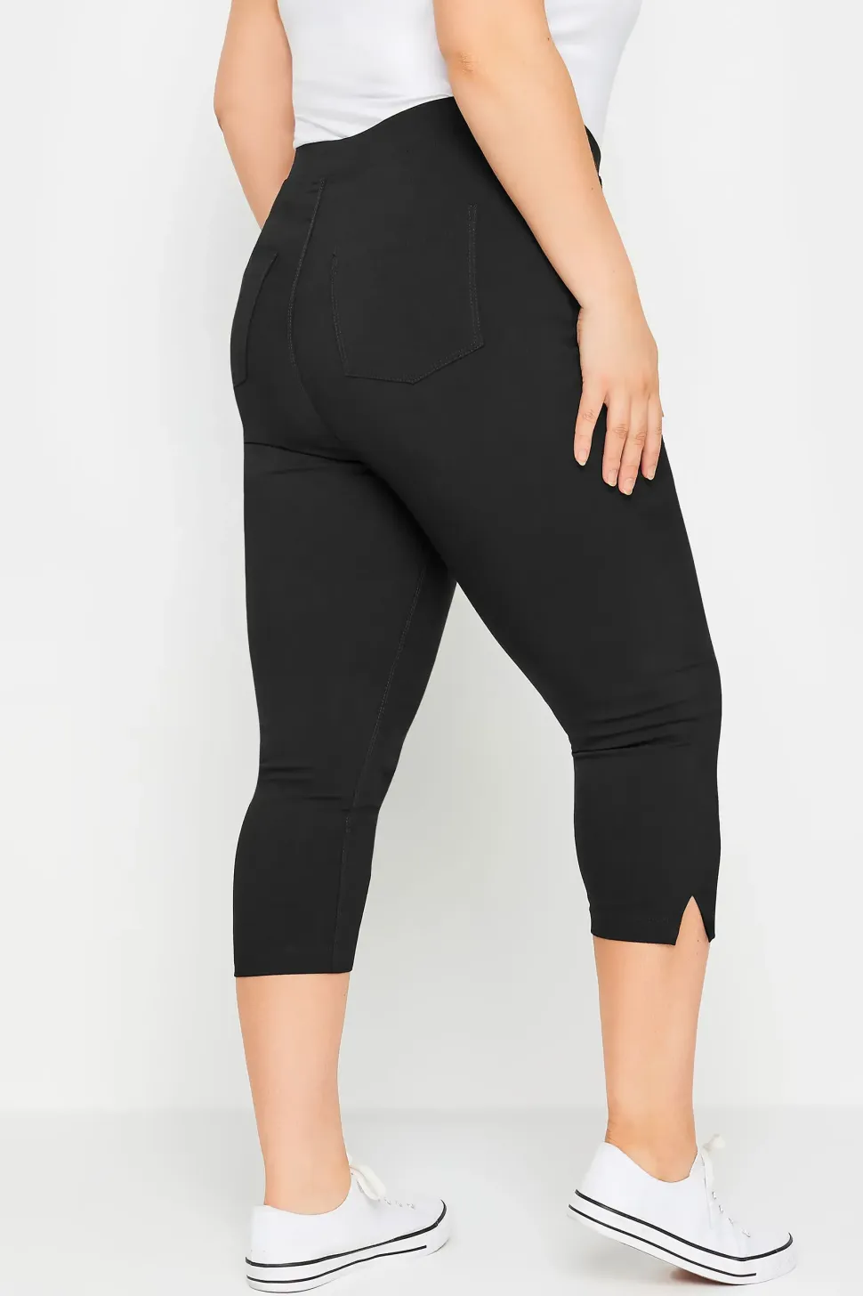 Bengaline Cropped Pull On Trousers