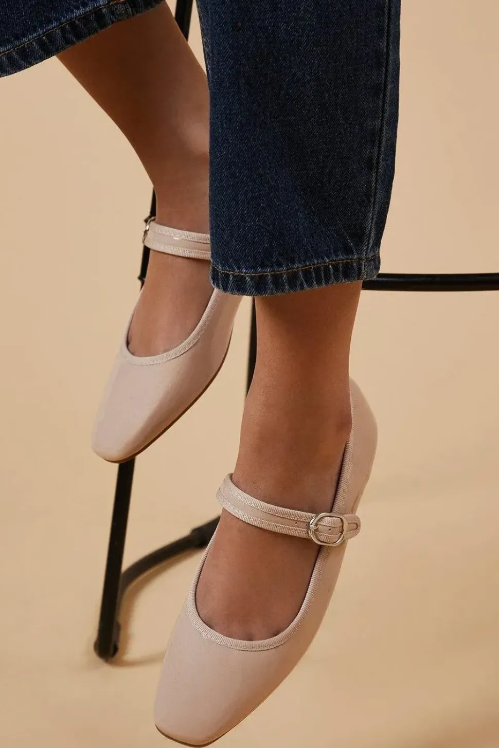 Bennett Soft Square Toe Mary Jane Ballet Pump
