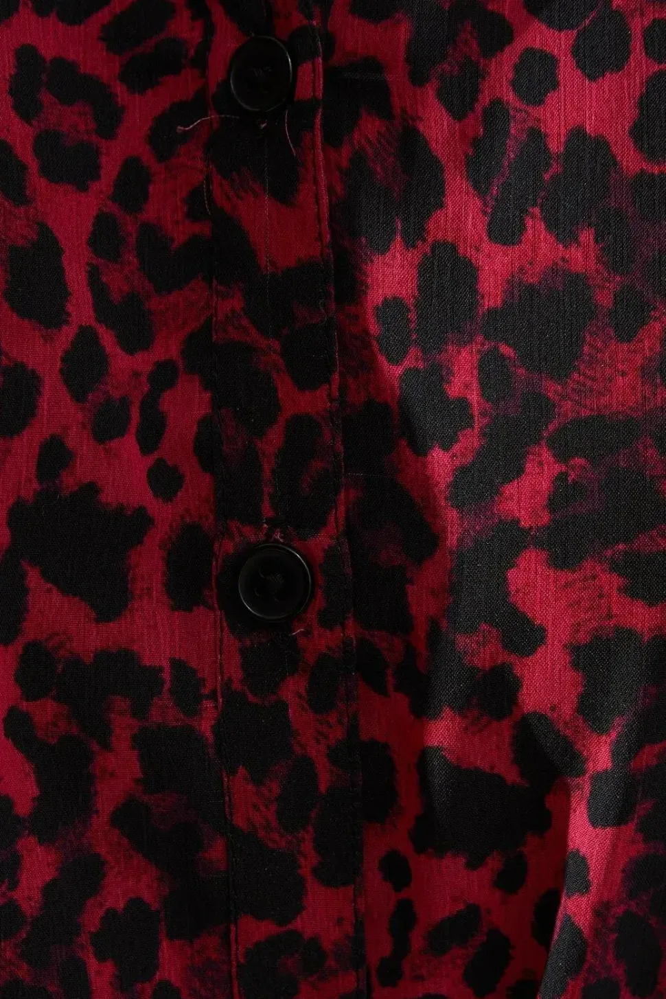 Berry Animal Print Hankey Hem Shirt Dress