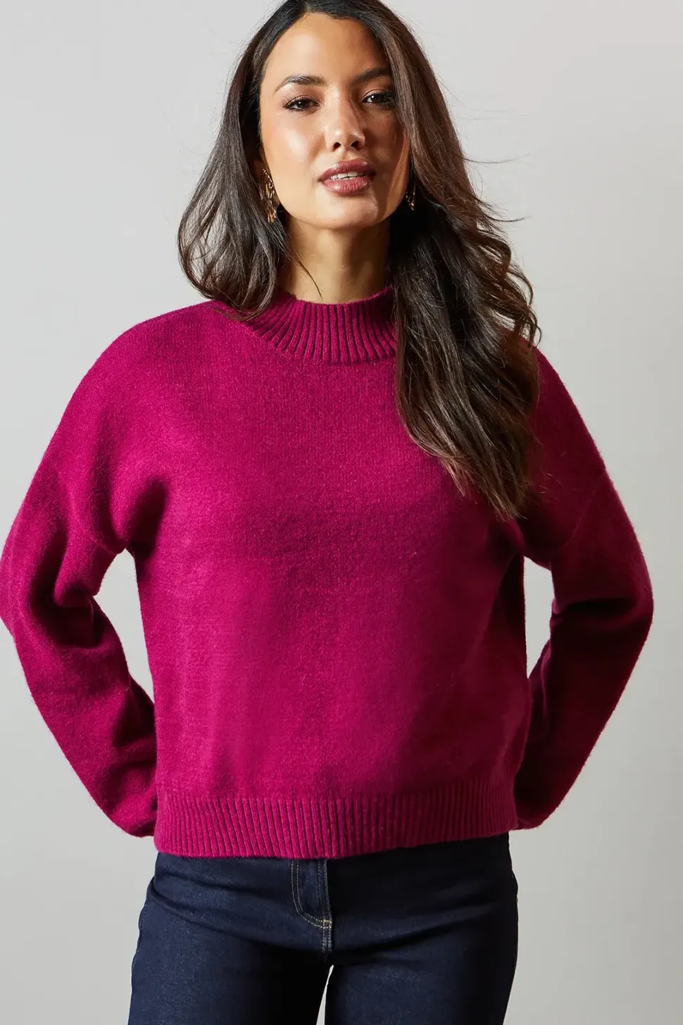 Berry High Neck Jumper