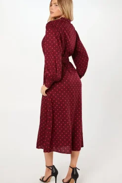 Berry Spot Shirt Dress