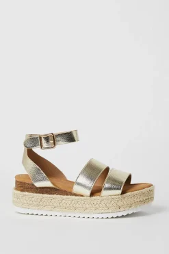 Bertie Chunky Double Strap Flatform Wedge Sandals