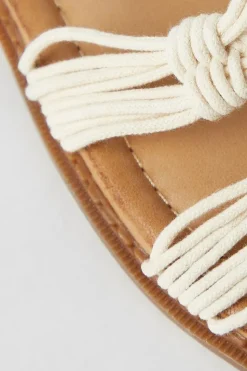Betty Strappy Macrame Flat Sandals