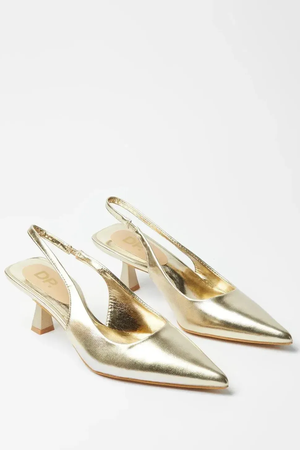 Bianca Pointed Kitten Heel Slingback Court Shoes