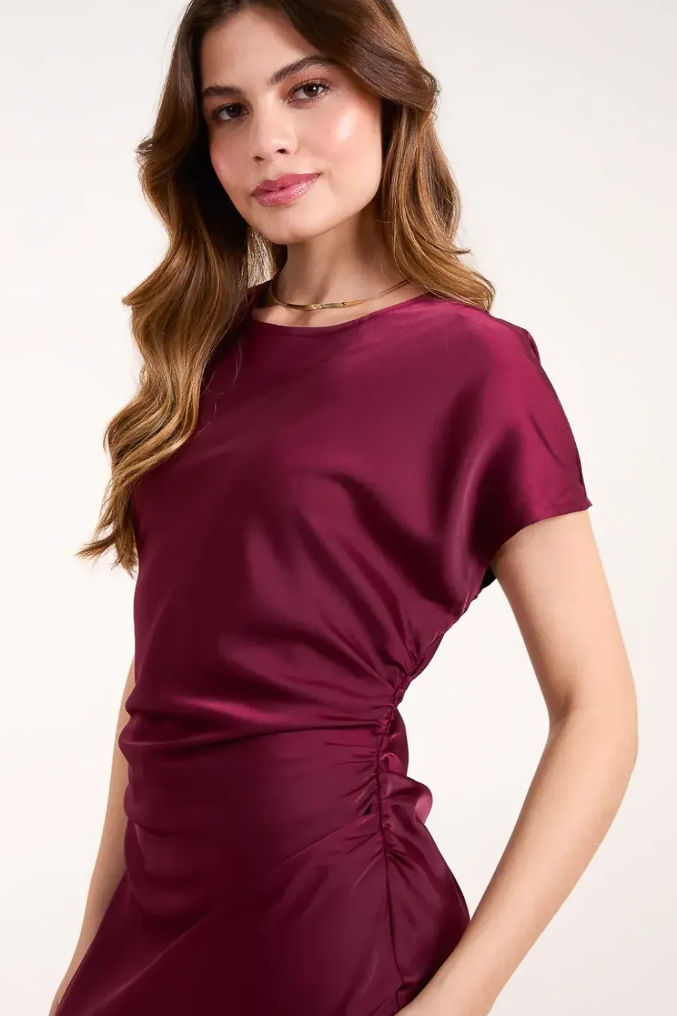 Bias Cut Batwing Slip Dress