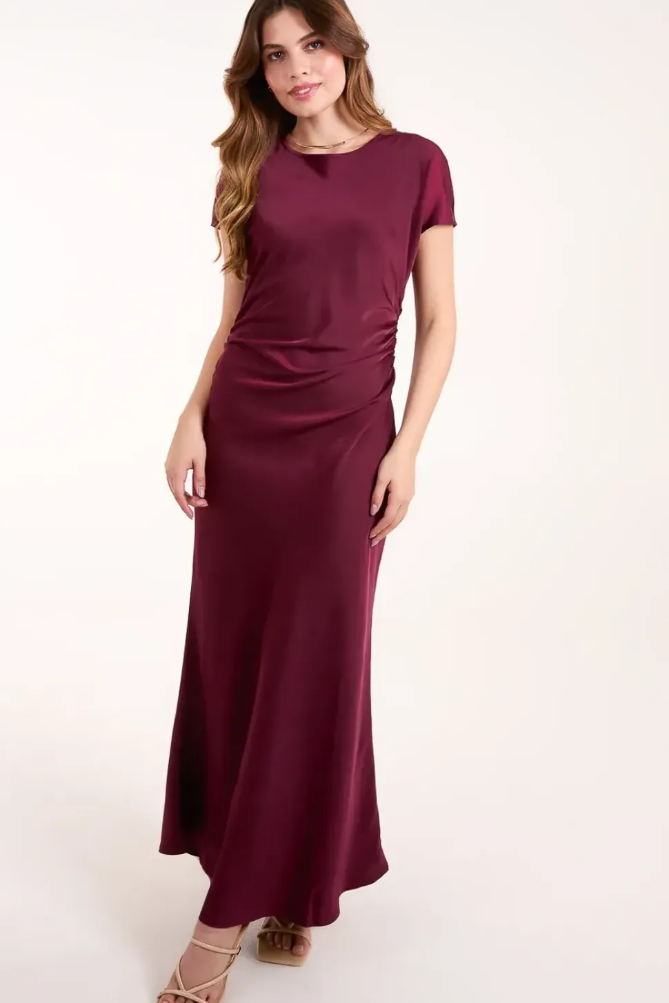 Bias Cut Batwing Slip Dress