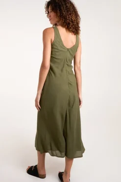 Bias Cut Midi Dress