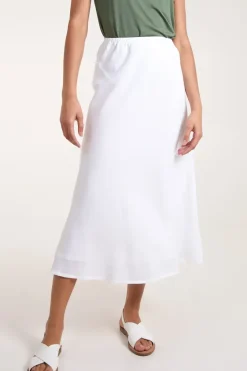 Bias Cut Midi Skirt