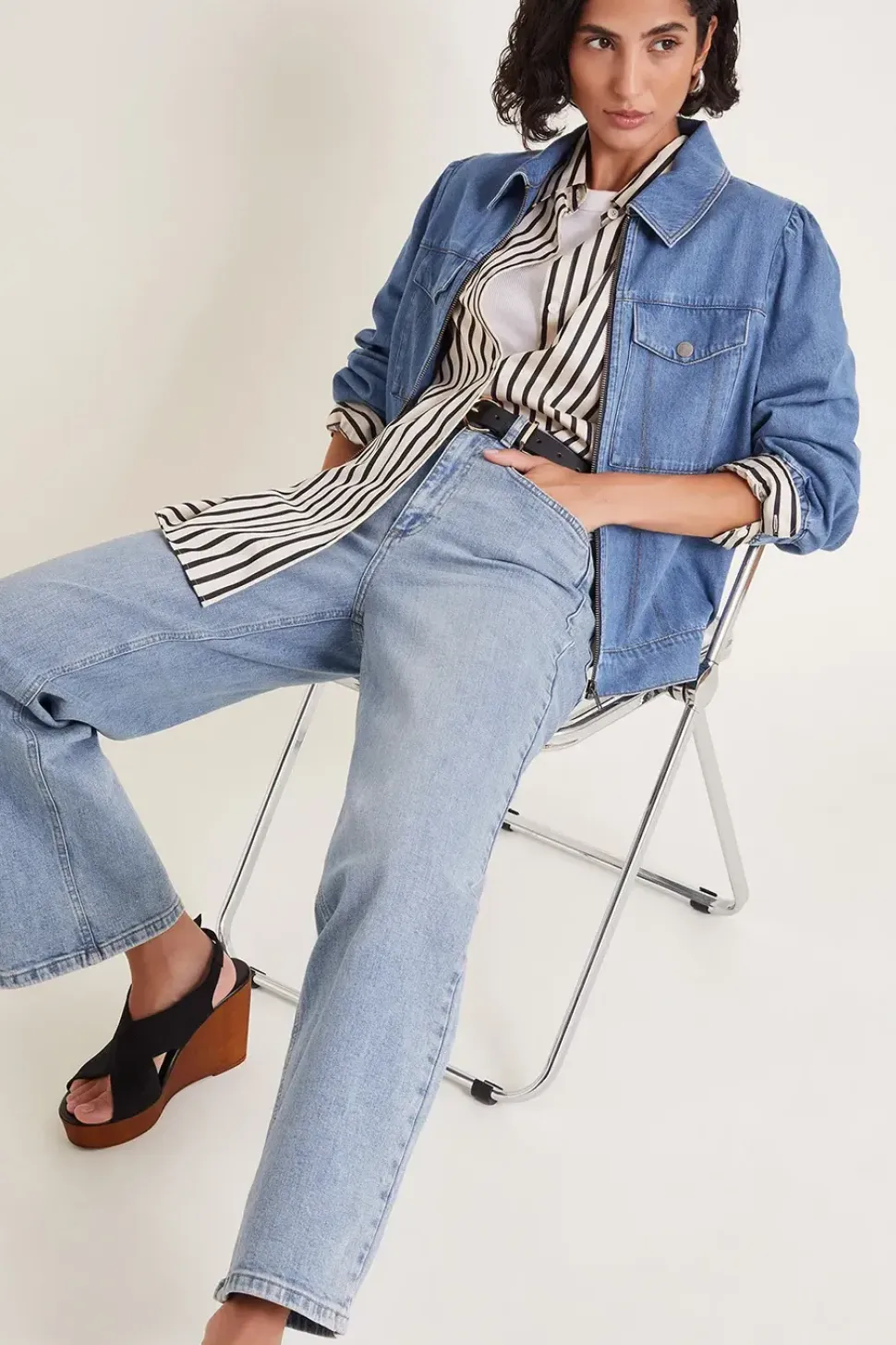 Billie Denim Bomber Jacket