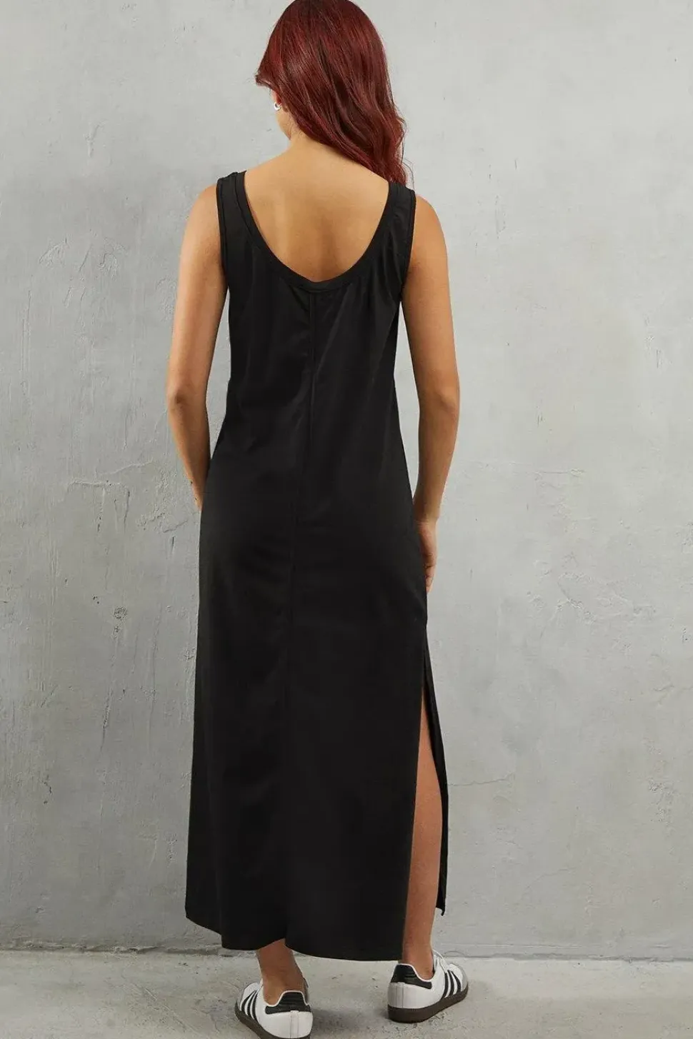 Binding Detail Sleeveless Dress