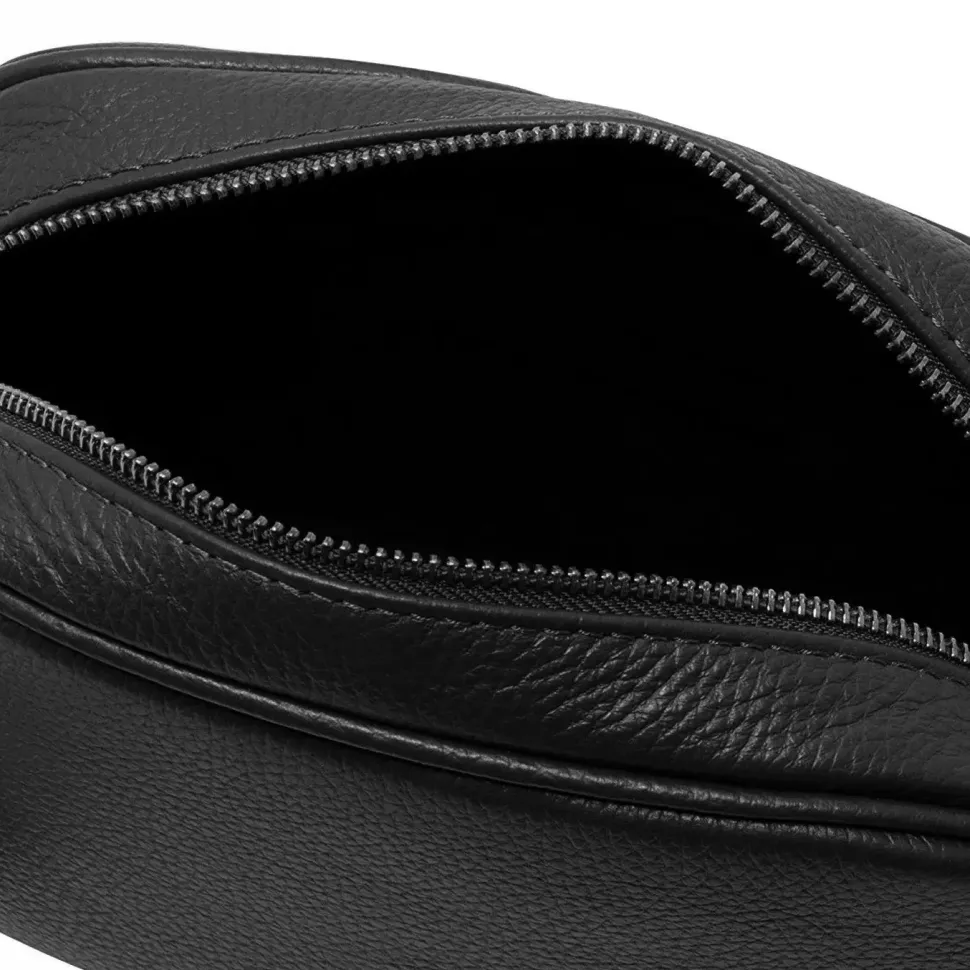 Black Patchwork Vegan Leather Crossbody Bag | BDYYN
