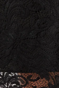 Black Sleeveless Lace Dress