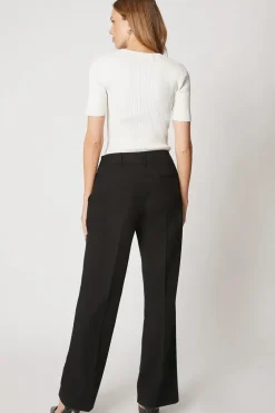 Black Smart Wide Leg Trousers