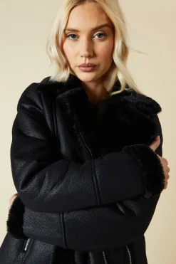 Black Suede Aviator Jacket